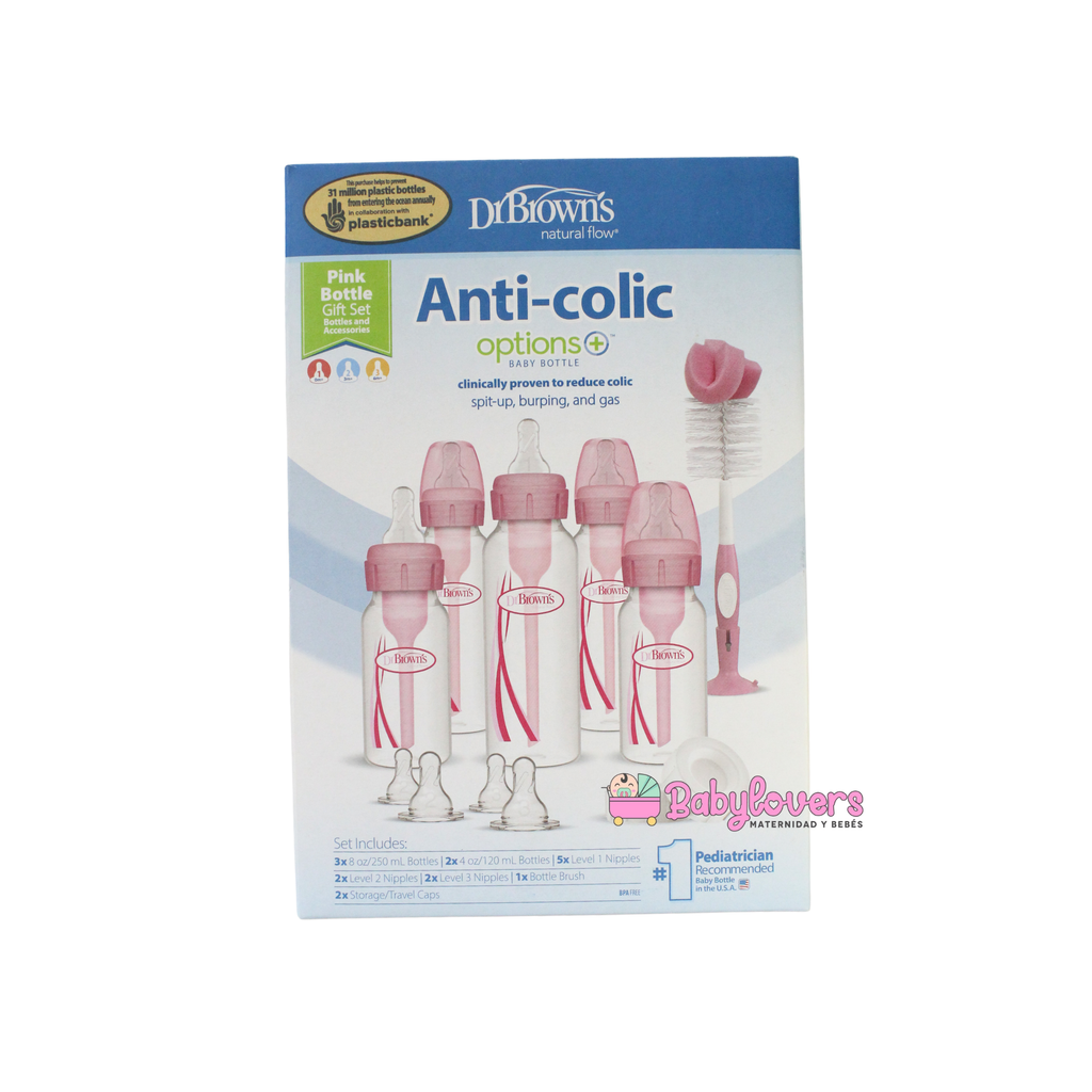 set de teteros rosa